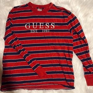 GUESS STRIPED LONG SLEEVE SHIRT